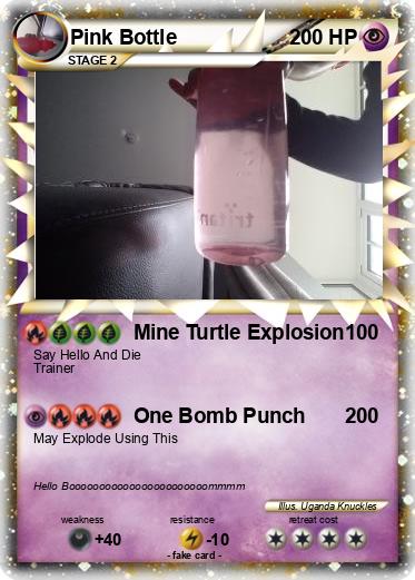 Pokemon Pink Bottle
