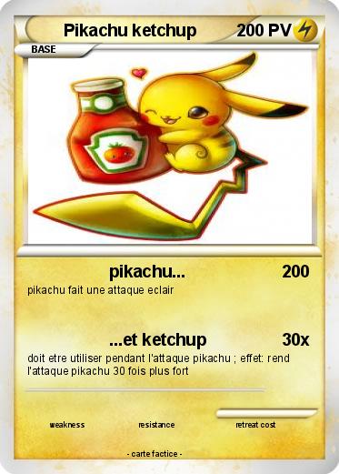 Pokemon Pikachu ketchup
