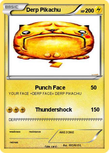 Pokemon Derp Pikachu