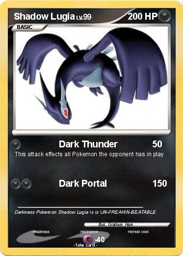 Pokemon Shadow Lugia