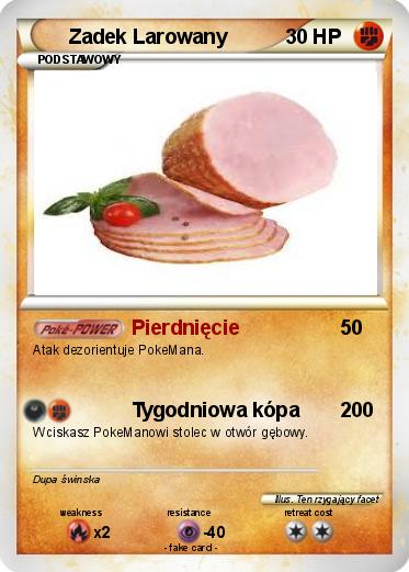 Pokemon Zadek Larowany