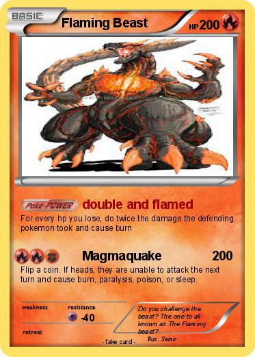 Pokemon Flaming Beast