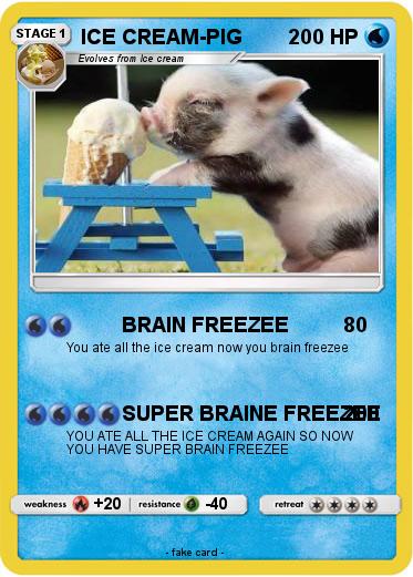 Pokemon ICE CREAM-PIG