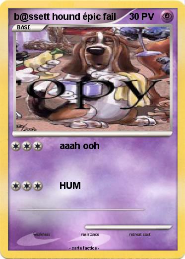Pokemon b@ssett hound épic fail