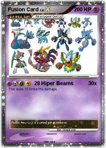 Pokemon Fusion Card