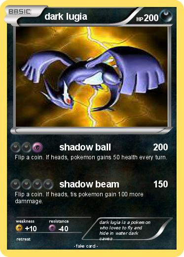 Pokemon dark lugia