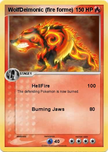 Pokemon WolfDeimonic (fire forme)