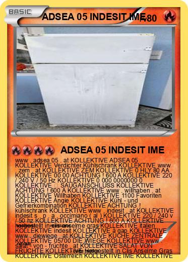 Pokemon ADSEA 05 INDESIT IME