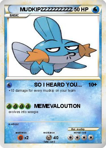 Pokemon MUDKIPZZZZZZZZZZ