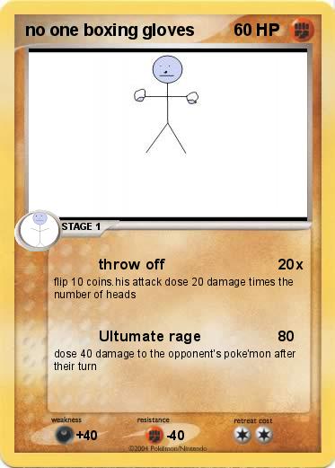 Pokemon no one boxing gloves