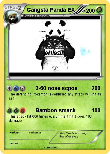 Pokemon Gangsta Panda EX
