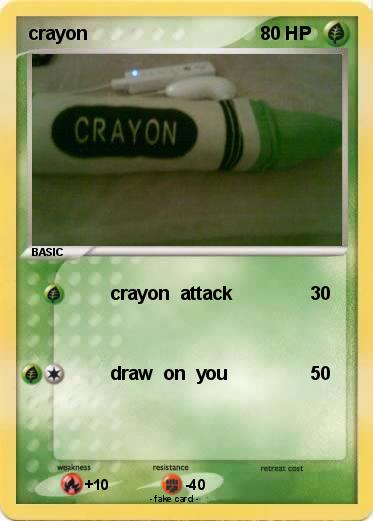 Pokemon crayon