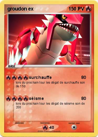 Pokemon groudon ex