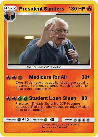 Pokemon President Sanders