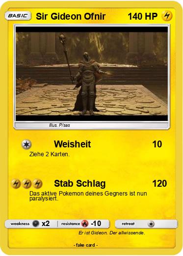 Pokemon Sir Gideon Ofnir
