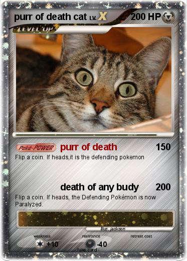 Pokemon purr of death cat