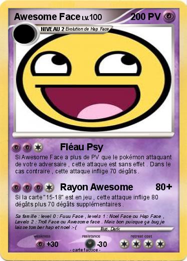 Pokemon Awesome Face