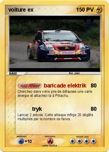 Pokemon voiture ex