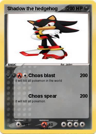Pokemon Shadow the hedgehog