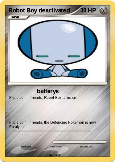 Pokemon Robot Boy deactivated