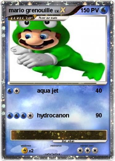 Pokemon mario grenouille