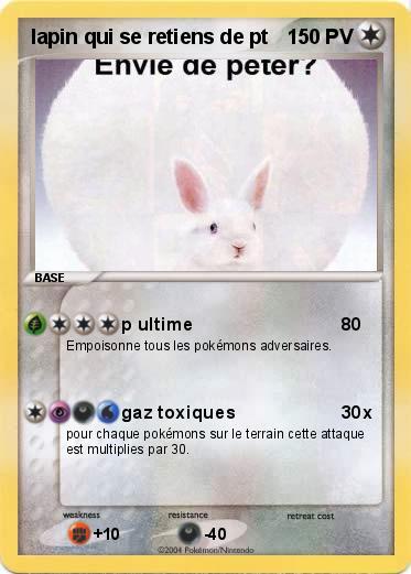 Pokemon lapin qui se retiens de pt