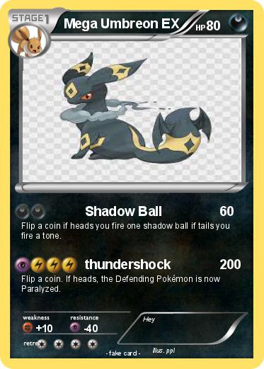 Pokemon Mega Umbreon EX