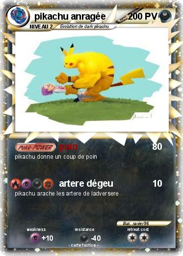 Pokemon pikachu anragée