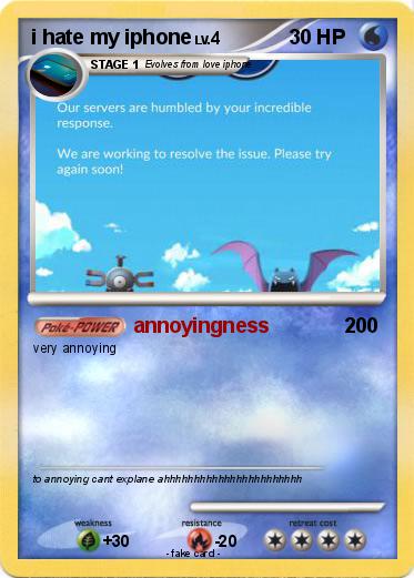 Pokemon i hate my iphone