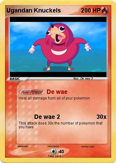 Pokemon Ugandan Knuckels