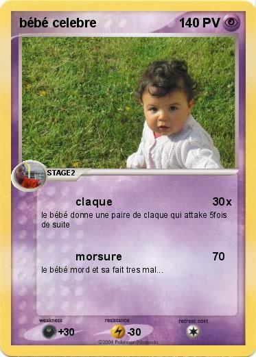 Pokemon bébé celebre