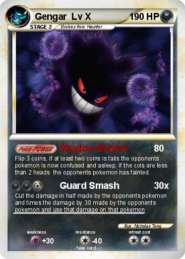 Pokemon Gengar  Lv X