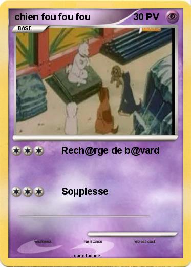 Pokemon chien fou fou fou