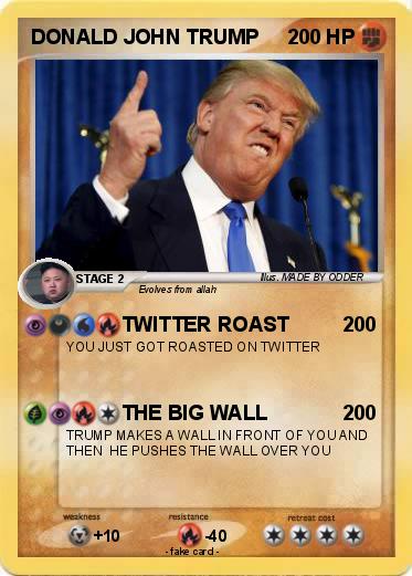Pokemon DONALD JOHN TRUMP