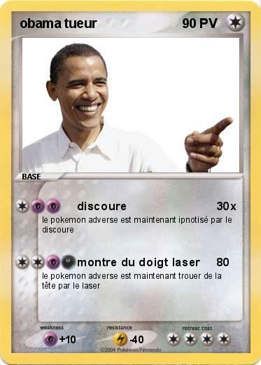 Pokemon obama tueur
