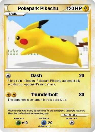Pokemon Pokepark Pikachu