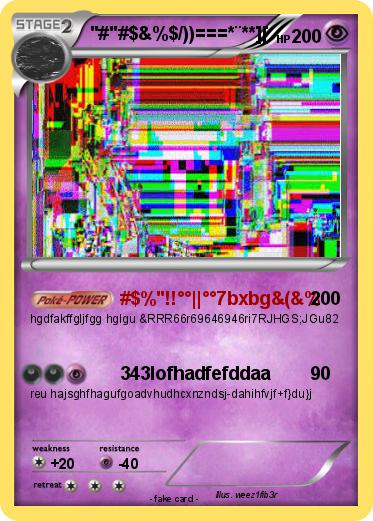 Pokemon "#"#$&%$/))===*¨**][