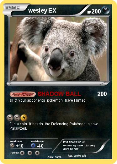 Pokemon wesley EX