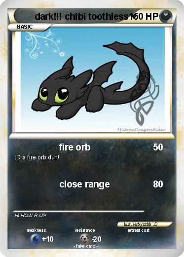 Pokemon dark!!! chibi toothless ♥