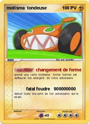 Pokemon motisma  tondeuse