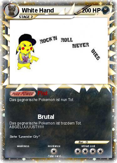Pokemon White Hand