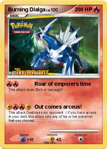 Pokemon Burning Dialga