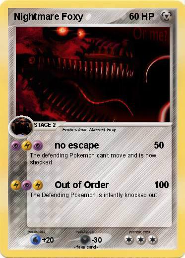 Pokemon Nightmare Foxy