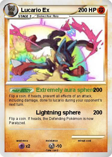Pokemon Lucario Ex