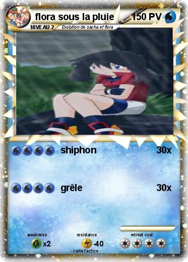 Pokemon flora sous la pluie