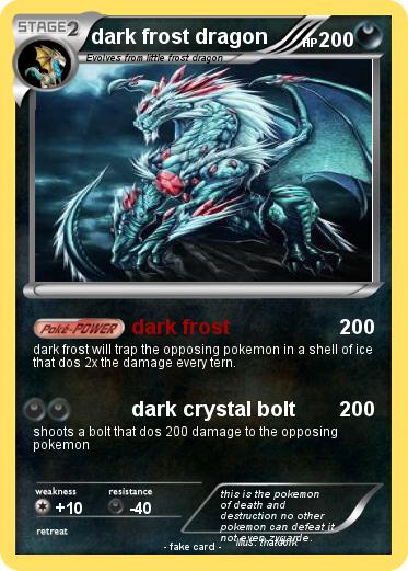Pokemon dark frost dragon