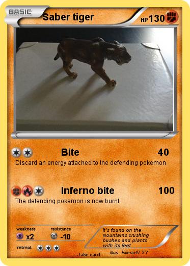 Pokemon Saber tiger