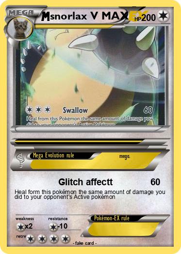 Pokemon snorlax V MAX
