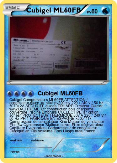 Pokemon Cubigel ML60FB