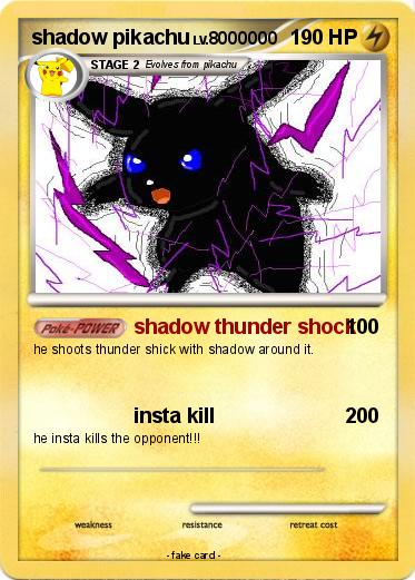 Pokemon shadow pikachu